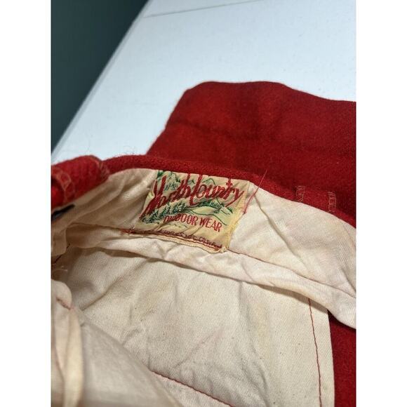 Vintage 50's North Country Men's Red Pants USA Minnesota Saint Paul hunting Wool - Picture 2 of 10